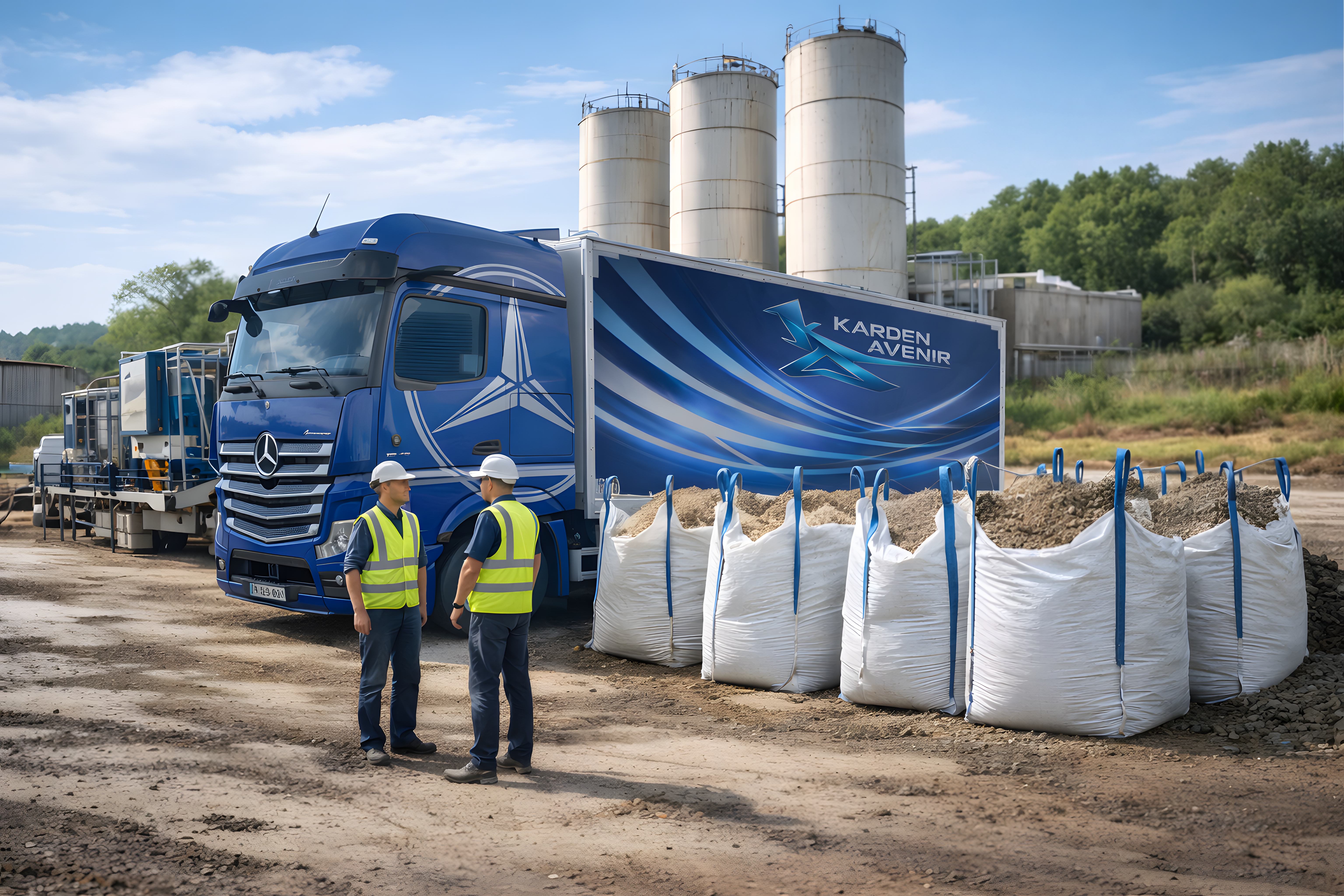 Unité mobile en action sur site