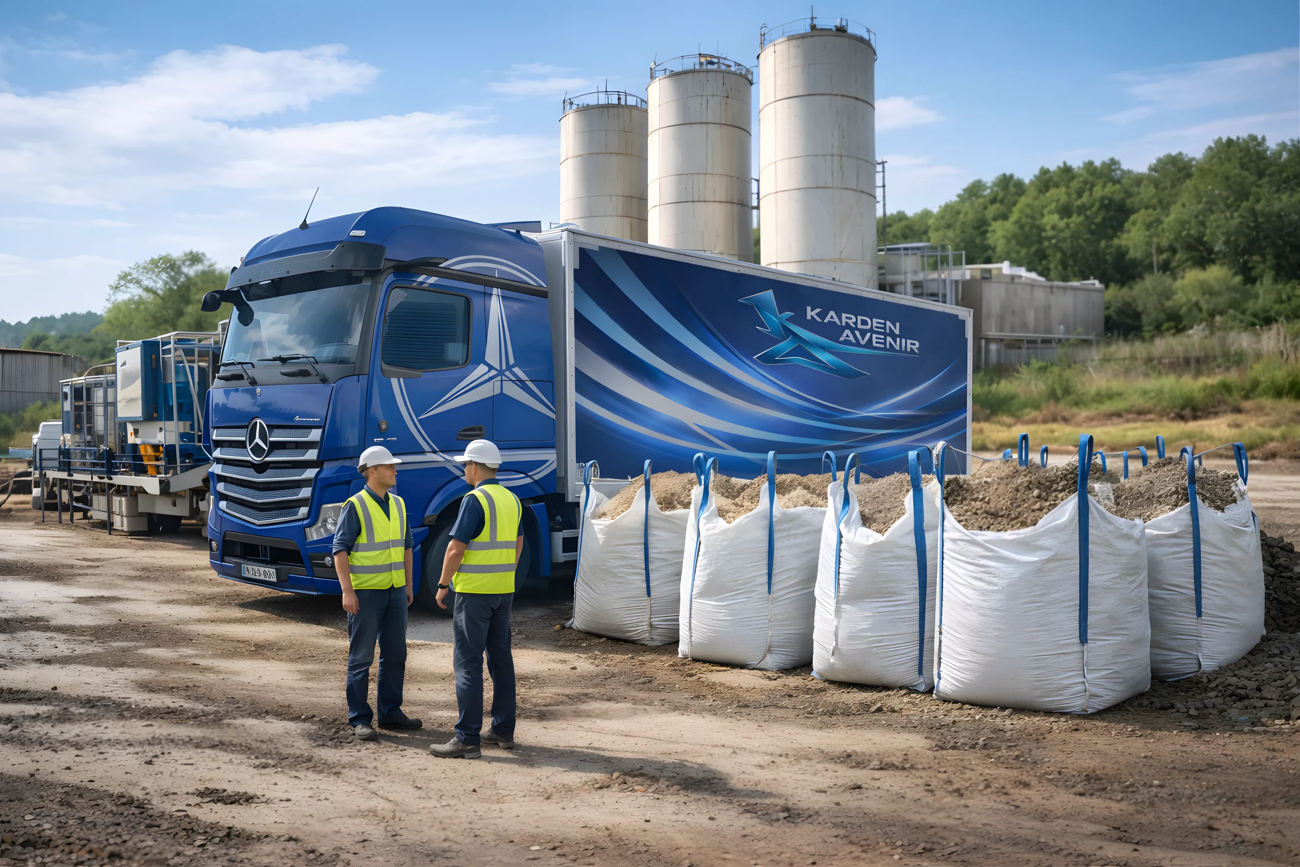 Unité mobile en action sur site